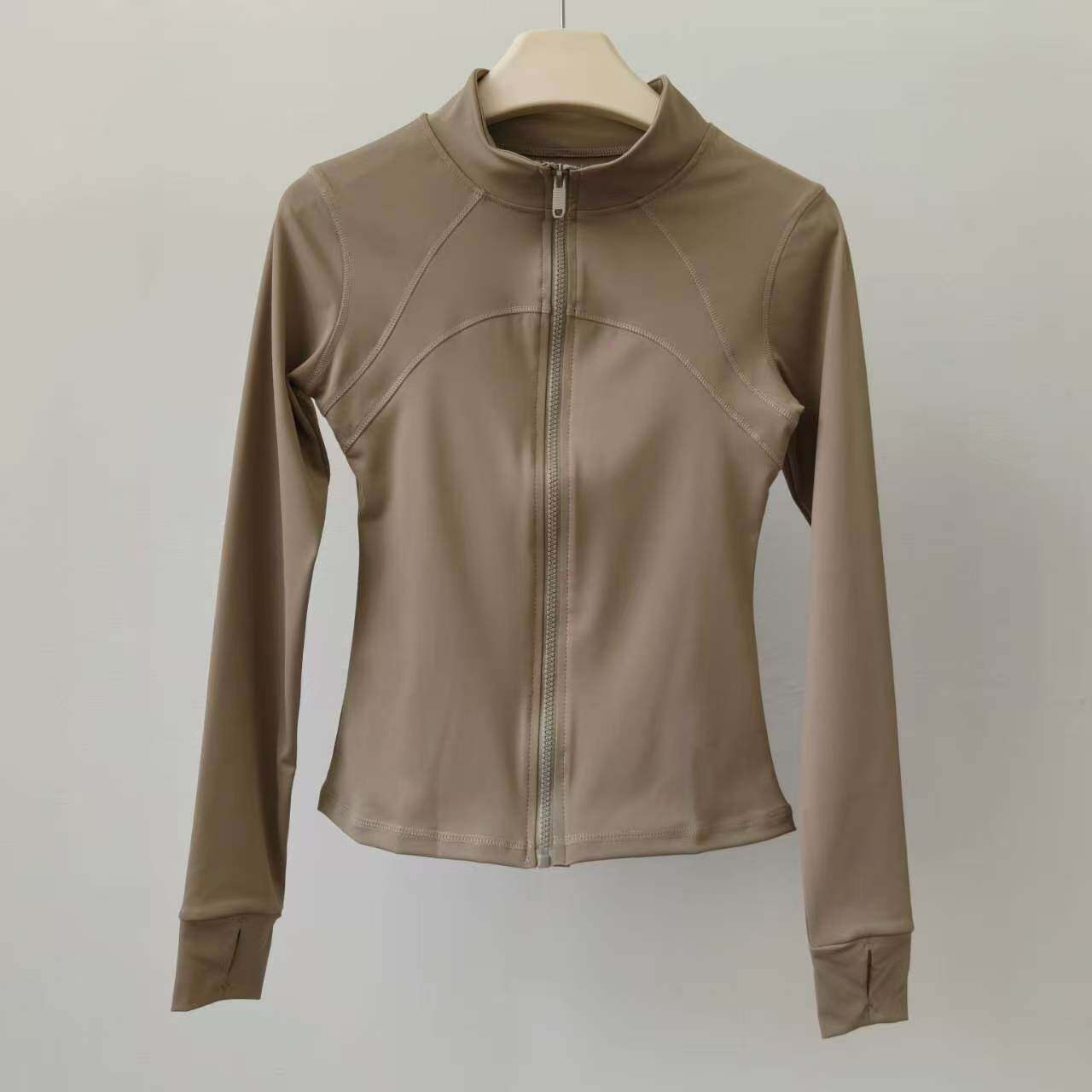 Pilates Yoga Fit - Jaket Pakaian Yoga Pelangsing Kerah Tegak
