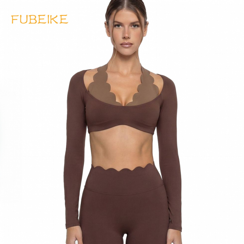 Pilates Yoga Fit - Baju Yoga Dua Potong Palsu Model