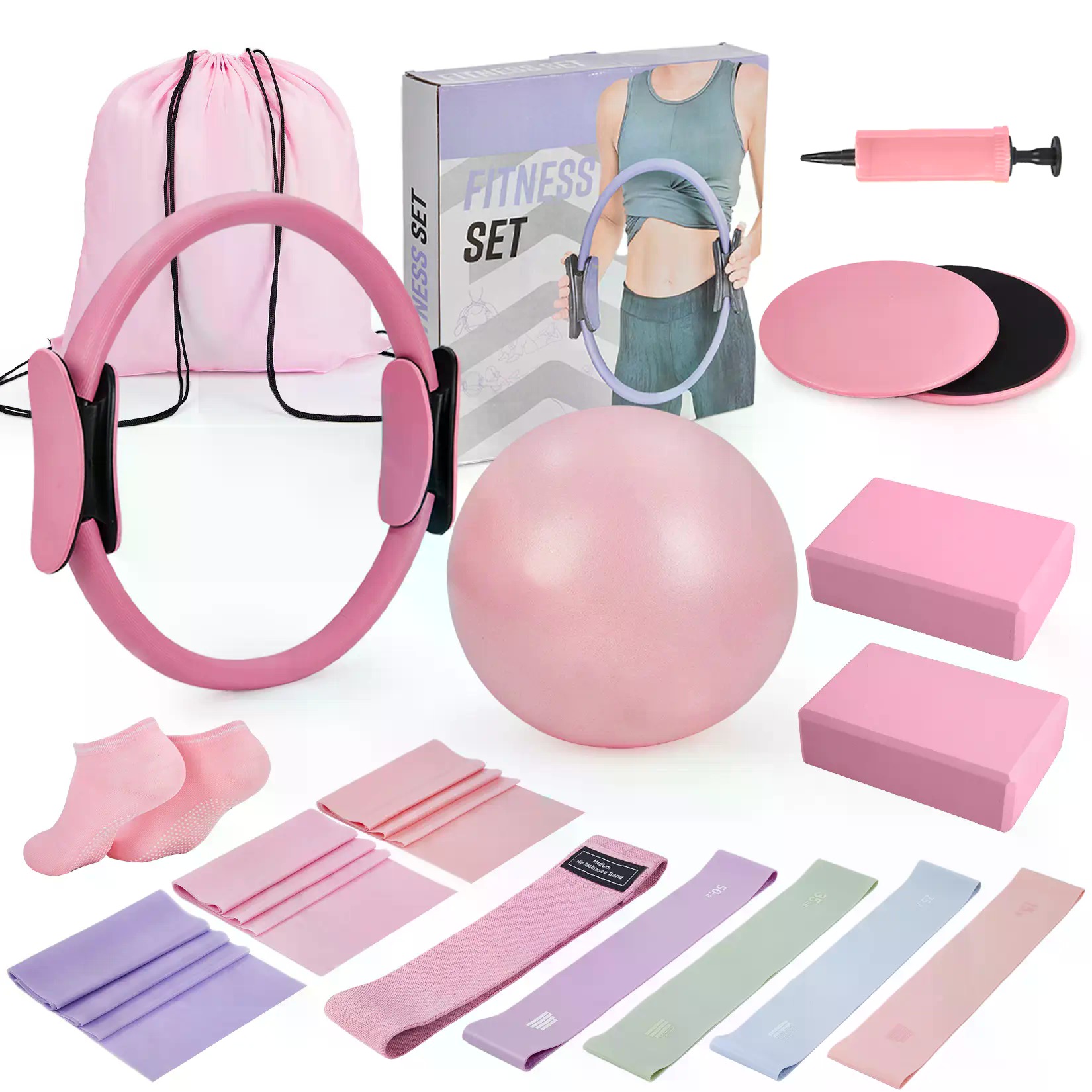 Kit Cincin Pilates 17-in-1 unt - Pilates Yoga Tone ulasan dan harga