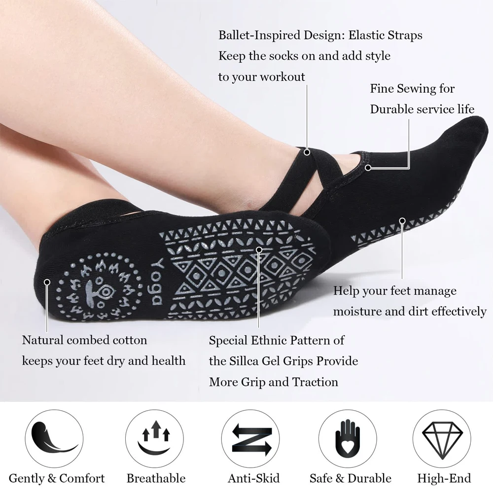 1 Pasang Kaus Kaki Yoga untuk  - Pilates Yoga Ballet ulasan dan harga