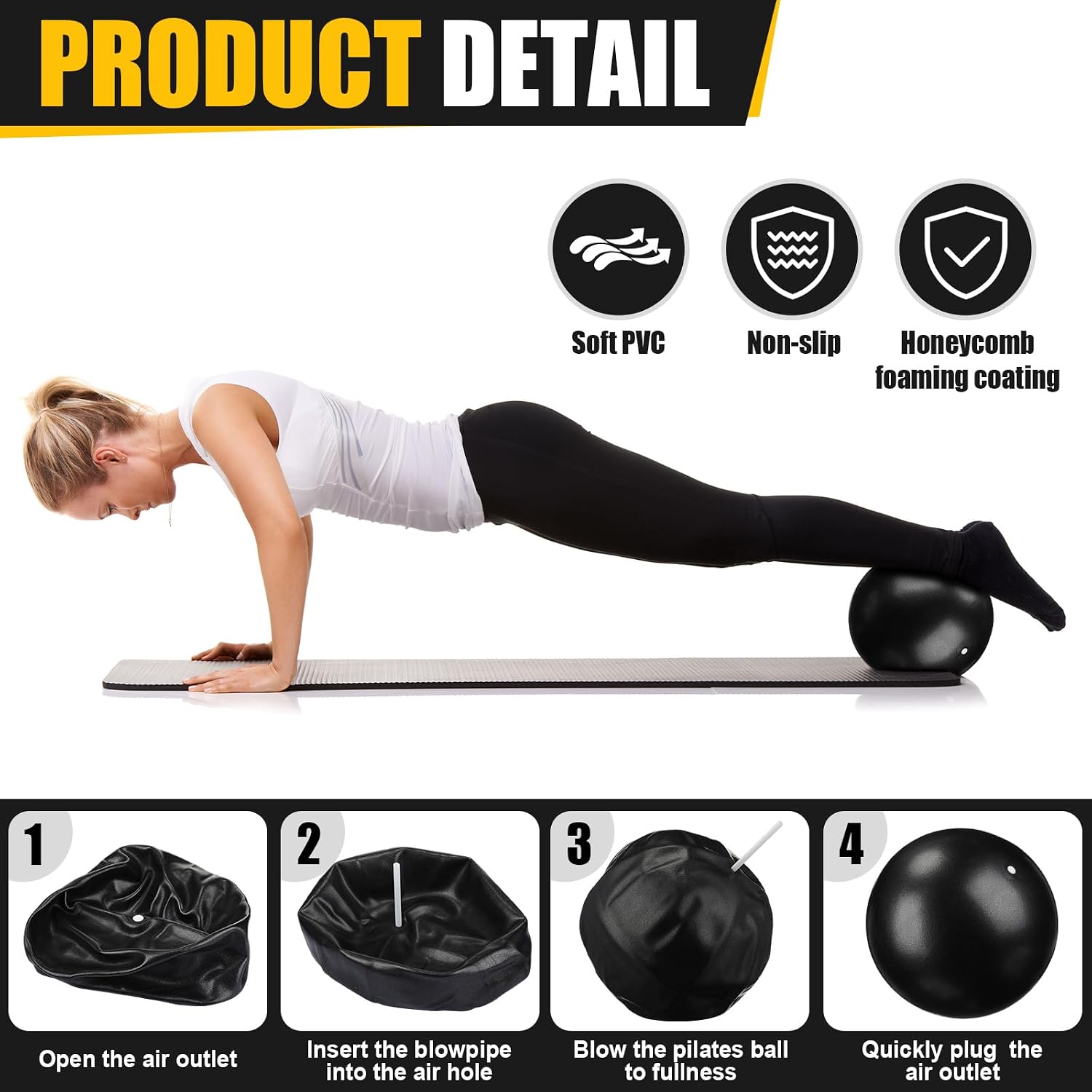 18 Pcs Set Cincin dan Bola Pil - Pilates Yoga Tone ulasan dan harga