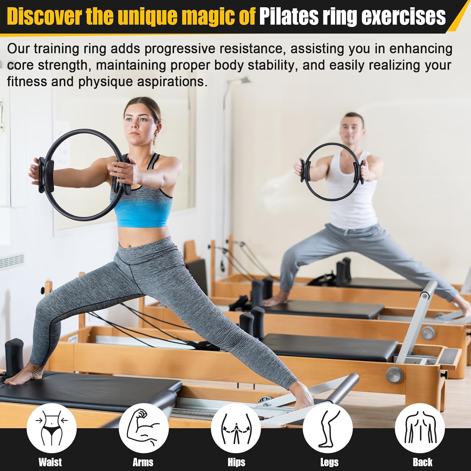 18 Pcs Set Cincin dan Bola Pil - Pilates Yoga Tone ulasan dan harga