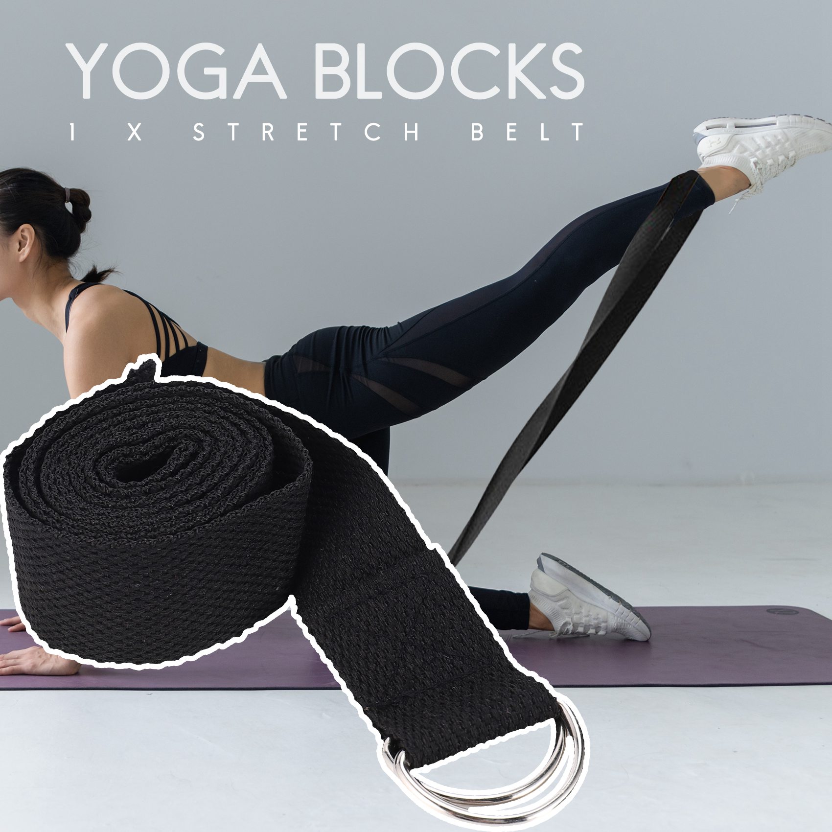 Set Balok Yoga dan Tali Yoga H - Pilates Yoga Tone ulasan dan harga