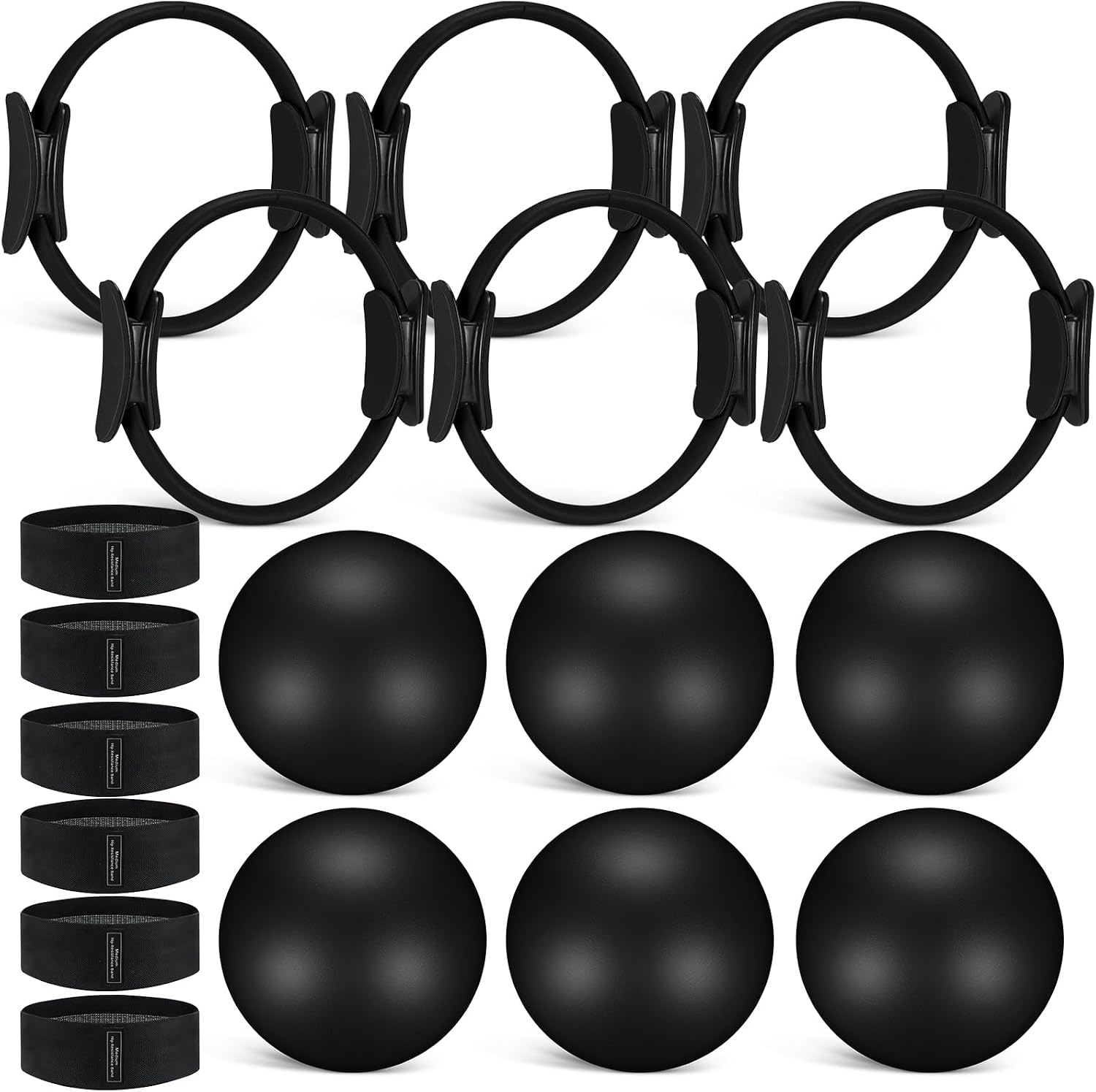 18 Pcs Set Cincin dan Bola Pil - Pilates Yoga Tone ulasan dan harga