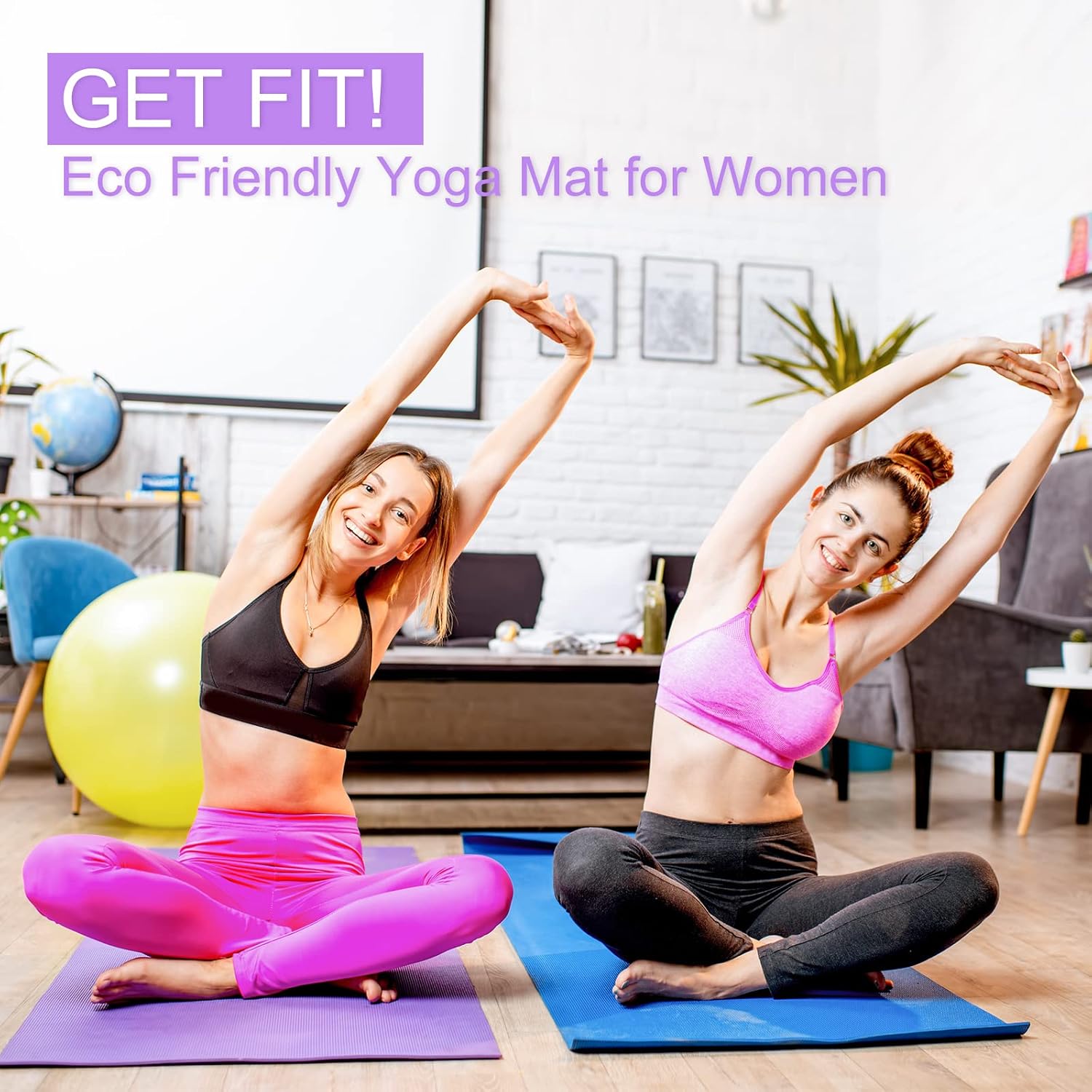 Matras Yoga Tipis 3 mm, Matras - Pilates Yoga Class ulasan dan harga